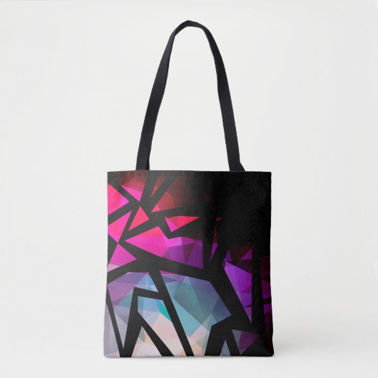 Abstract modern polygonal graffiti geometrical dar tasche (Vorderseite)