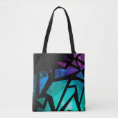 Abstract modern polygonal graffiti geometrical dar tasche (Vorderseite)