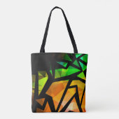 Abstract modern polygonal graffiti geometrical dar tasche (Rückseite)