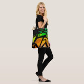 Abstract modern polygonal graffiti geometrical dar tasche (Am Model)