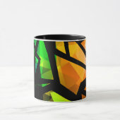 Abstract modern polygonal graffiti geometrical dar tasse (Zentrum)