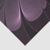 Abstract Modern Purpur Khaki Gray Fractal Flower Seidenpapier (Detail)