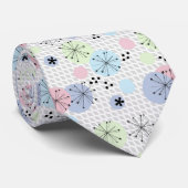 Abstract modern shapes circles polka dots light krawatte (Gerollt)