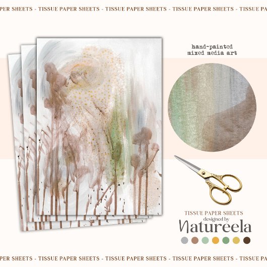 Abstract Modern Texture Decoupage Tissue Paper Seidenpapier