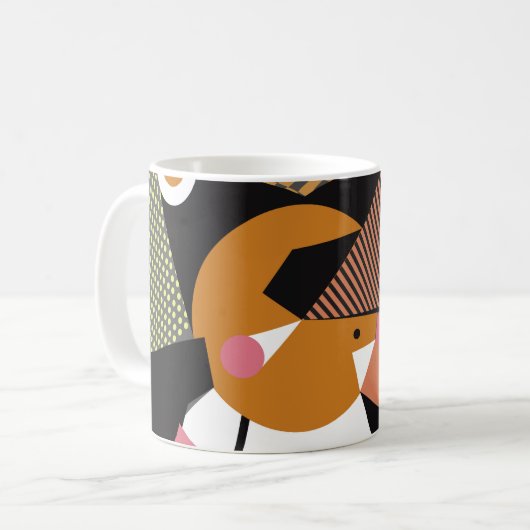 Abstract modern triangles background pattern illus kaffeetasse (Vorderseite Links)