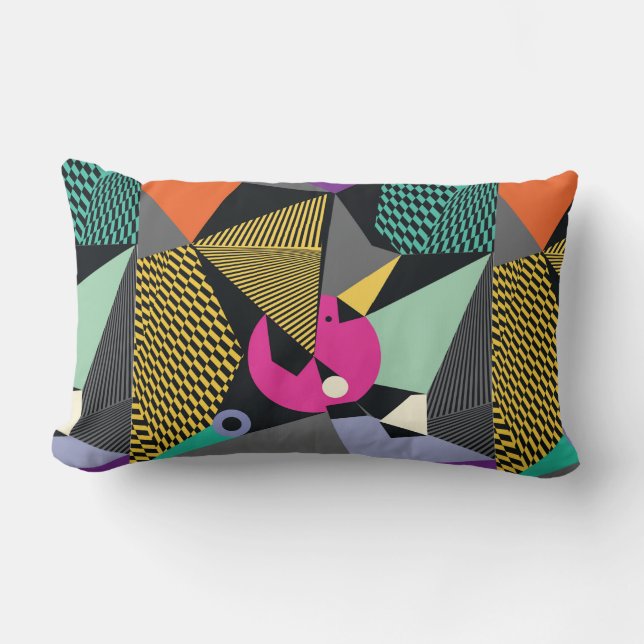 Abstract modern triangles background pattern illus lendenkissen (Vorderseite)