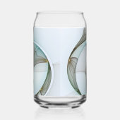 Abstract Modern Turquoise Brown Gold Elegance Dosenglas (Links)