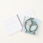 Abstract Modern Turquoise Brown Gold Elegance Notizblock (Innenseite)