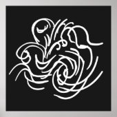 abstract modernist geometric line art poster (Vorne)