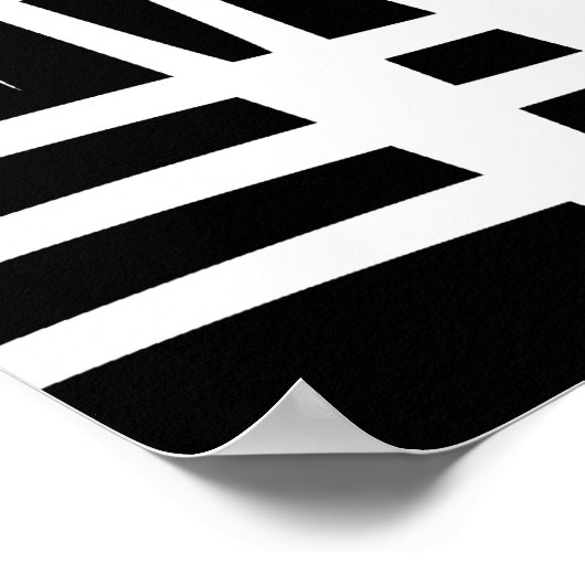 abstract modernist geometric line art poster (Ecke)