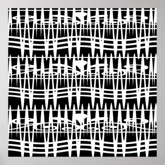 abstract modernist geometric line art poster (Vorne)