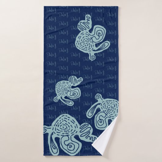 Abstract MONOGRAM Towel Badehandtuch (Badehandtuch)