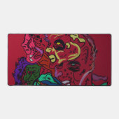 Abstract Moon Galaxy Art Deskmat (Vorderseite)