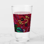 Abstract Moon Galaxy Art Glas (Vorderseite)