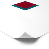 Abstract Moon Galaxy Art Poster Print (Ecke)