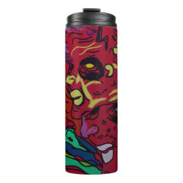 Abstract Moon Galaxy Art Thermal Tumbler Thermosbecher