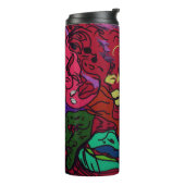 Abstract Moon Galaxy Art Thermal Tumbler Thermosbecher (Nach links gedreht)