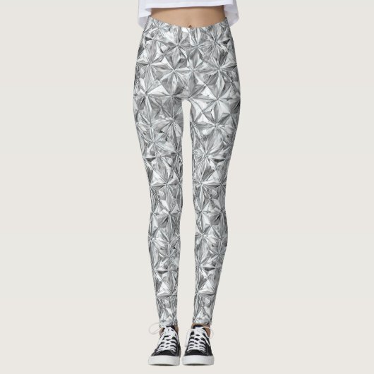 Abstract Mosaic Pattern | Diamond Prism Leggings (Vorderseite)