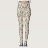 Abstract Mosaic Pattern | Pastel Honeycomb Leggings (Vorderseite)