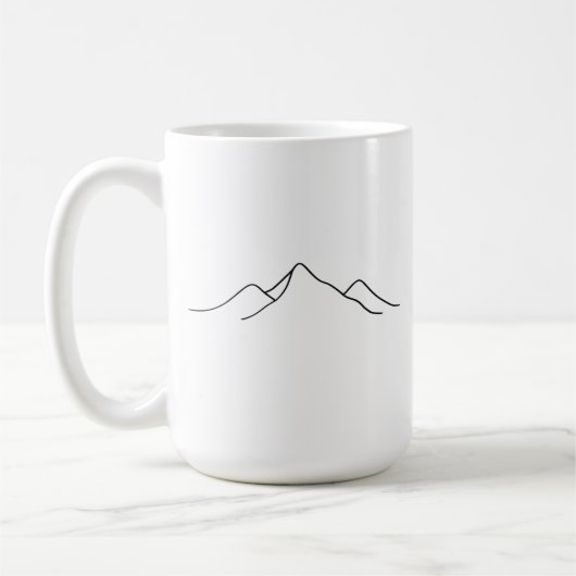 Abstract Mountain Kaffeetasse (Links)