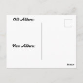 Abstract Mountain Landscape New Address Postkarte (Rückseite)