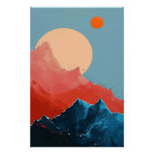 Abstract Mountain Poster (Vorderseite)