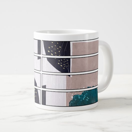 Abstract Mug Design Jumbo-Tasse (Vorderseite Rechts)