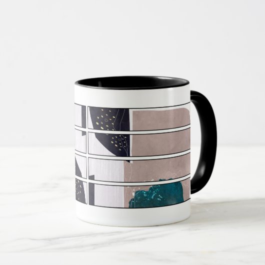 Abstract Mug Design Tasse (VorderseiteRechts)