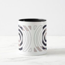 Abstract mug design tasse