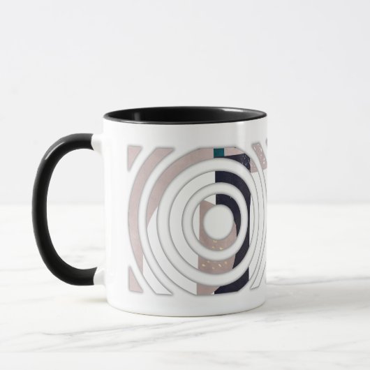 Abstract mug design tasse (Links)