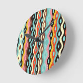 Abstract multicolor pattern runde wanduhr (Winkel)