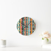 Abstract multicolor pattern runde wanduhr (Zuhause)