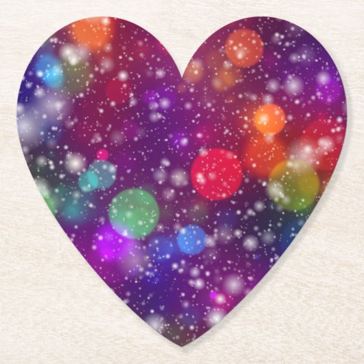 Abstract Multicolored Bokeh  Untersetzer (Vorderseite)