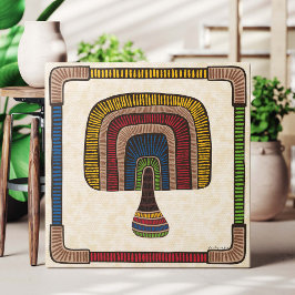 Abstract Mushroom Leinwanddruck