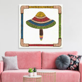 Abstract Mushroom Leinwanddruck (Insitu (Wohnzimmer))