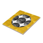 Abstract Mustard Yellow and Grey Fliese (Seite)