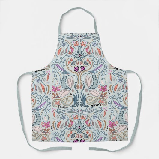 Abstract Nature Illustrated All-over Pattern Schürze (Vorderseite)