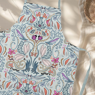 Abstract Nature Illustrated All-over Pattern Schürze