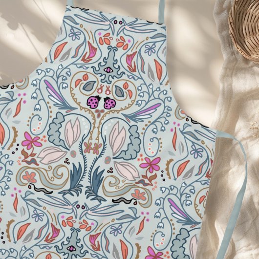 Abstract Nature Illustrated All-over Pattern Schürze