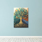 Abstract Nature Symphony Tree of Music Canvas Wall Leinwanddruck (Insitu (Holzboden))