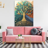 Abstract Nature Symphony Tree of Music Canvas Wall Leinwanddruck (Insitu (Wohnzimmer))