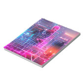Abstract neon art T-Shirt Notizblock (Rotiert)