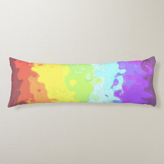 Abstract Neurogender Pride Flag Seitenschläferkissen (Vorderseite)