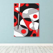 Abstract Nr. 184 Leinwanddruck (Insitu (Holzboden))