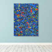Abstract Nr. 913 Leinwanddruck (Insitu (Holzboden))