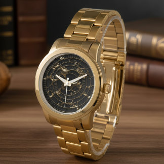 Abstract Obsidian Watch Dial Armbanduhr