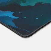 Abstract Ocean Breeze – Fluid Blue & Green Art Schreibtischunterlage (Ecke)