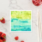 Abstract Ocean Watercolor Serviette (Beispiel)