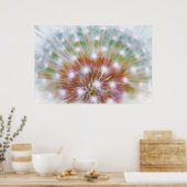 Abstract of dandelion seed head poster (Küche)