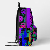 Abstract oil painted geometric Graffiti Explosion  Bedruckter Rucksack (Links)